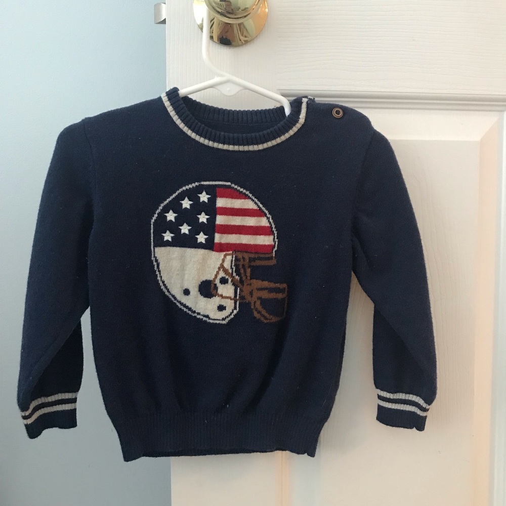 Light weight cotton football sweater